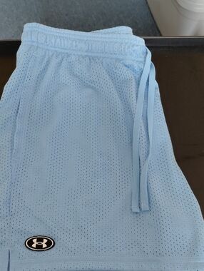 Under Armour Pale Blue Mesh Sports Shorts